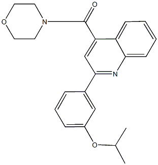 2-(3-isopropoxyphenyl)-4-(morpholin-4-ylcarbonyl)quinoline Structure