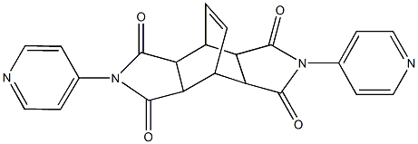 4,10-di(4-pyridinyl)-4,10-diazatetracyclo[5.5.2.0~2,6~.0~8,12~]tetradec-13-ene-3,5,9,11-tetrone 구조식 이미지