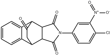 11-{4-chloro-3-[hydroxy(oxido)amino]phenyl}-11-azatetracyclo[6.5.2.0~2,7~.0~9,13~]pentadeca-2,4,6-triene-10,12,14-trione Structure