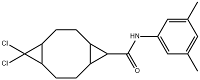 10,10-dichloro-N-(3,5-dimethylphenyl)tricyclo[7.1.0.0~4,6~]decane-5-carboxamide 구조식 이미지