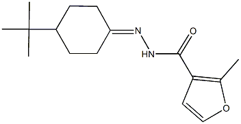 N'-(4-tert-butylcyclohexylidene)-2-methyl-3-furohydrazide Structure