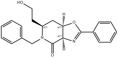 5-benzyl-6-(2-hydroxyethyl)-2-phenyl-5,6,7,7a-tetrahydro[1,3]oxazolo[4,5-c]pyridin-4(3aH)-one 구조식 이미지