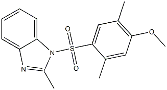1-[(4-methoxy-2,5-dimethylphenyl)sulfonyl]-2-methyl-1H-benzimidazole Structure