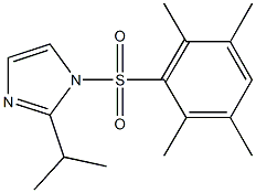 2-isopropyl-1-[(2,3,5,6-tetramethylphenyl)sulfonyl]-1H-imidazole 구조식 이미지