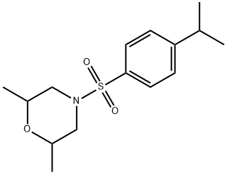 4-[(4-isopropylphenyl)sulfonyl]-2,6-dimethylmorpholine 구조식 이미지