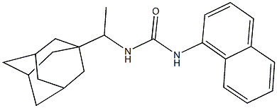 N-[1-(1-adamantyl)ethyl]-N'-(1-naphthyl)urea Structure