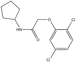N-cyclopentyl-2-(2,5-dichlorophenoxy)acetamide 구조식 이미지