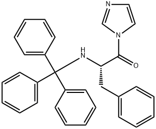 N-[1-benzyl-2-(1H-imidazol-1-yl)-2-oxoethyl]-N-tritylamine 구조식 이미지