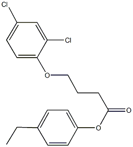 4-ethylphenyl 4-(2,4-dichlorophenoxy)butanoate Structure