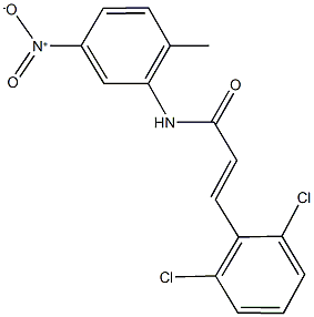 3-(2,6-dichlorophenyl)-N-{5-nitro-2-methylphenyl}acrylamide 구조식 이미지