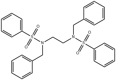 N-benzyl-N-{2-[benzyl(phenylsulfonyl)amino]ethyl}benzenesulfonamide Structure