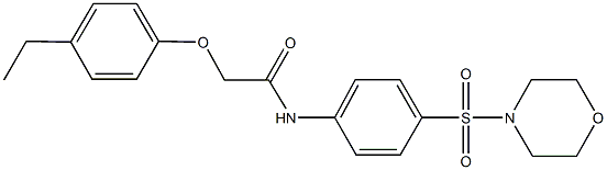 2-(4-ethylphenoxy)-N-[4-(4-morpholinylsulfonyl)phenyl]acetamide Structure
