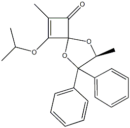 3-isopropoxy-2,7-dimethyl-6,6-diphenyl-5,8-dioxaspiro[3.4]oct-2-en-1-one Structure