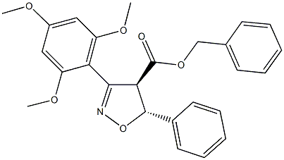 benzyl 5-phenyl-3-(2,4,6-trimethoxyphenyl)-4,5-dihydro-4-isoxazolecarboxylate Structure