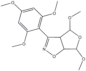 4,6-dimethoxy-3-(2,4,6-trimethoxyphenyl)-3a,4,6,6a-tetrahydrofuro[3,4-d]isoxazole 구조식 이미지