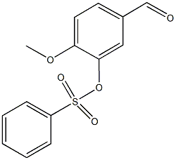 5-formyl-2-methoxyphenyl benzenesulfonate 구조식 이미지