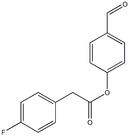 4-formylphenyl (4-fluorophenyl)acetate Structure