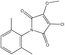 3-chloro-1-(2,6-dimethylphenyl)-4-methoxy-1H-pyrrole-2,5-dione Structure