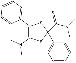 4-(dimethylamino)-N,N-dimethyl-2,5-diphenyl-1,3-dithiole-2-carbothioamide 구조식 이미지