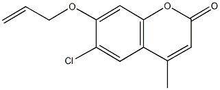 7-(allyloxy)-6-chloro-4-methyl-2H-chromen-2-one 구조식 이미지