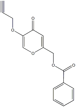 [4-oxo-5-(2-propynyloxy)-4H-pyran-2-yl]methyl benzoate 구조식 이미지