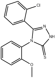 5-(2-chlorophenyl)-4-(2-methoxyphenyl)-4H-1,2,4-triazole-3-thiol Structure