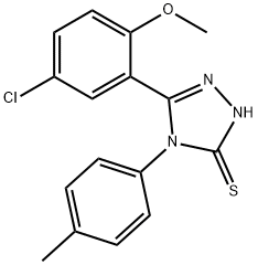 5-(5-chloro-2-methoxyphenyl)-4-(4-methylphenyl)-4H-1,2,4-triazole-3-thiol Structure