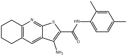 3-amino-N-(2,4-dimethylphenyl)-5,6,7,8-tetrahydrothieno[2,3-b]quinoline-2-carboxamide Structure