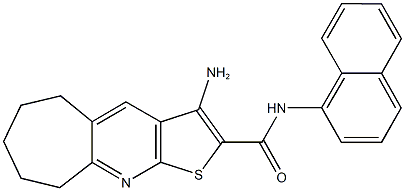 3-amino-N-(1-naphthyl)-6,7,8,9-tetrahydro-5H-cyclohepta[b]thieno[3,2-e]pyridine-2-carboxamide 구조식 이미지