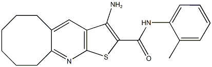 3-amino-N-(2-methylphenyl)-5,6,7,8,9,10-hexahydrocycloocta[b]thieno[3,2-e]pyridine-2-carboxamide 구조식 이미지