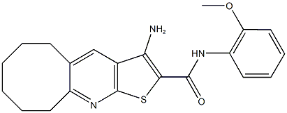 3-amino-N-(2-methoxyphenyl)-5,6,7,8,9,10-hexahydrocycloocta[b]thieno[3,2-e]pyridine-2-carboxamide 구조식 이미지