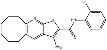 3-amino-N-(2-chlorophenyl)-5,6,7,8,9,10-hexahydrocycloocta[b]thieno[3,2-e]pyridine-2-carboxamide 구조식 이미지