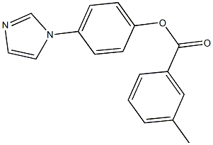 4-(1H-imidazol-1-yl)phenyl 3-methylbenzoate 구조식 이미지