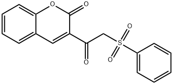 3-[(phenylsulfonyl)acetyl]-2H-chromen-2-one 구조식 이미지