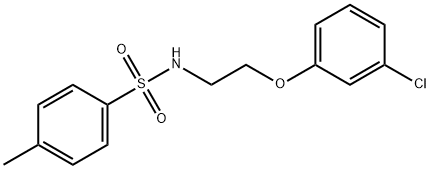 N-[2-(3-chlorophenoxy)ethyl]-4-methylbenzenesulfonamide Structure