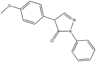 4-(4-methoxyphenyl)-2-phenyl-2,4-dihydro-3H-pyrazol-3-one 구조식 이미지