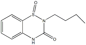 2-butyl-2H-1,2,4-benzothiadiazin-3(4H)-one 1-oxide 구조식 이미지
