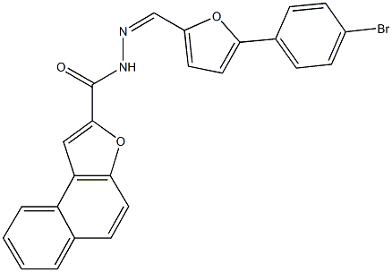 N'-{[5-(4-bromophenyl)-2-furyl]methylene}naphtho[2,1-b]furan-2-carbohydrazide Structure