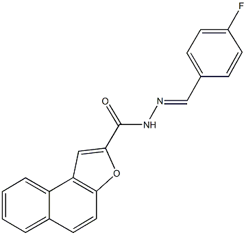 N'-(4-fluorobenzylidene)naphtho[2,1-b]furan-2-carbohydrazide 구조식 이미지