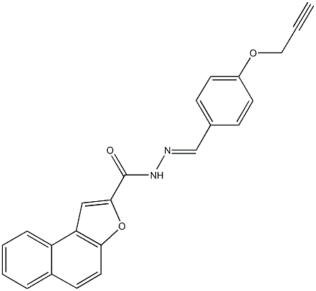 N'-[4-(2-propynyloxy)benzylidene]naphtho[2,1-b]furan-2-carbohydrazide 구조식 이미지