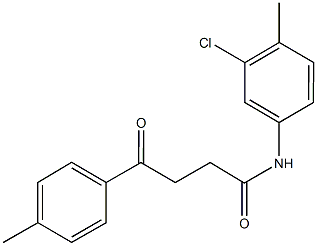 N-(3-chloro-4-methylphenyl)-4-(4-methylphenyl)-4-oxobutanamide Structure