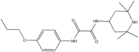 N~1~-(4-propoxyphenyl)-N~2~-(2,2,6,6-tetramethyl-4-piperidinyl)ethanediamide 구조식 이미지