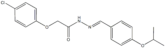 2-(4-chlorophenoxy)-N'-(4-isopropoxybenzylidene)acetohydrazide Structure