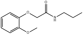 2-(2-methoxyphenoxy)-N-propylacetamide 구조식 이미지