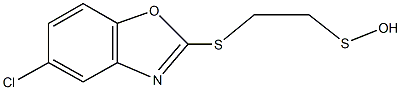 2-[(5-chloro-1,3-benzoxazol-2-yl)sulfanyl]ethanesulfenic acid 구조식 이미지