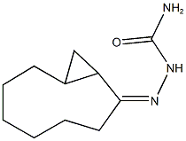 bicyclo[7.1.0]decan-2-one semicarbazone Structure