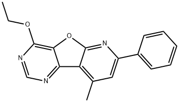 ethyl 9-methyl-7-phenylpyrido[3',2':4,5]furo[3,2-d]pyrimidin-4-yl ether 구조식 이미지