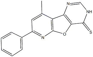 9-methyl-7-phenylpyrido[3',2':4,5]furo[3,2-d]pyrimidine-4(3H)-thione Structure