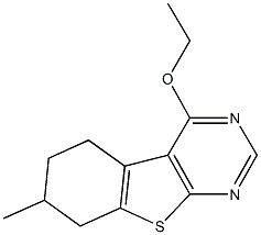 ethyl 7-methyl-5,6,7,8-tetrahydro[1]benzothieno[2,3-d]pyrimidin-4-yl ether Structure