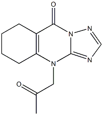 4-(2-oxopropyl)-5,6,7,8-tetrahydro[1,2,4]triazolo[5,1-b]quinazolin-9(4H)-one Structure